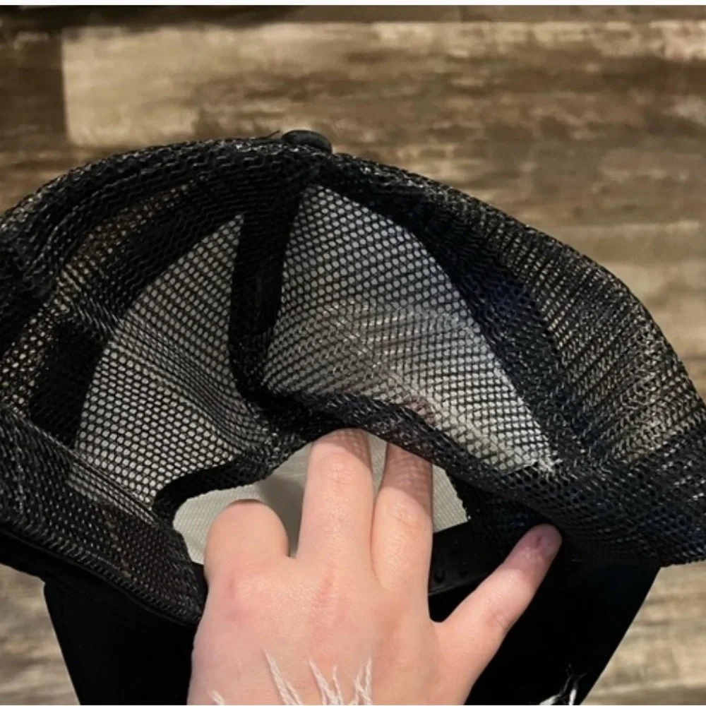 Black and White Trucker Hat - Picture 3 of 3